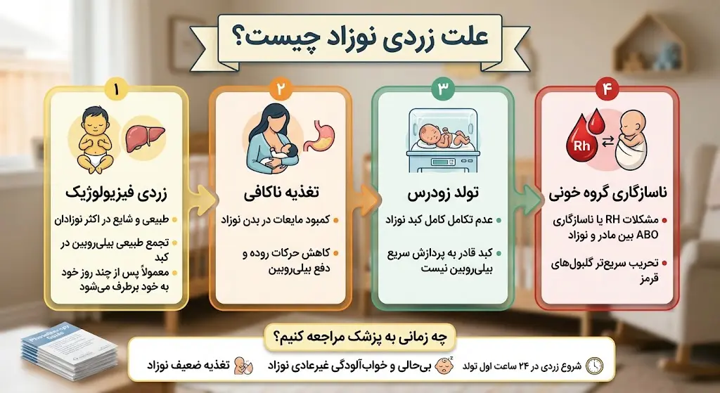 راهکار های علت درمان زردی